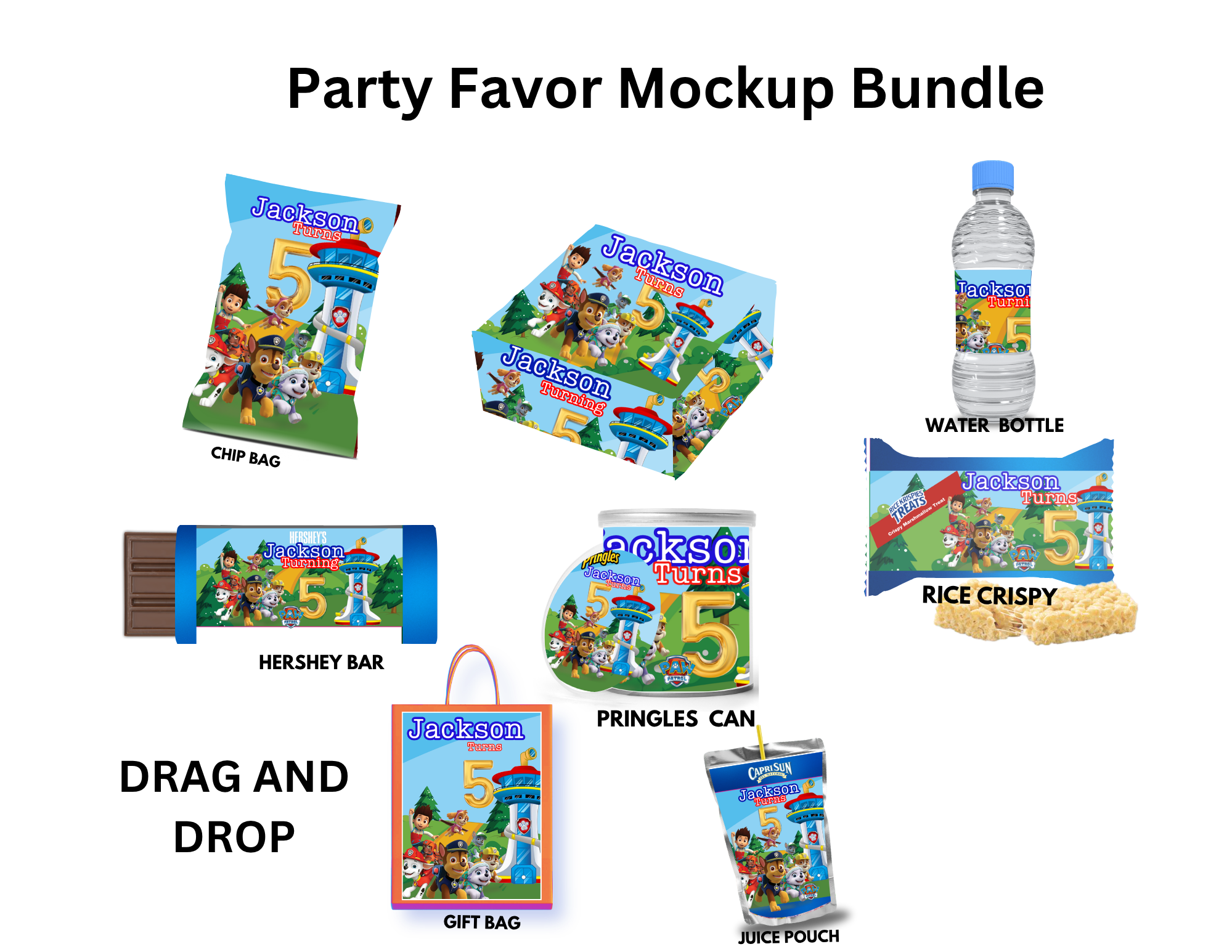 Paw Patrol Party Favor Bundle