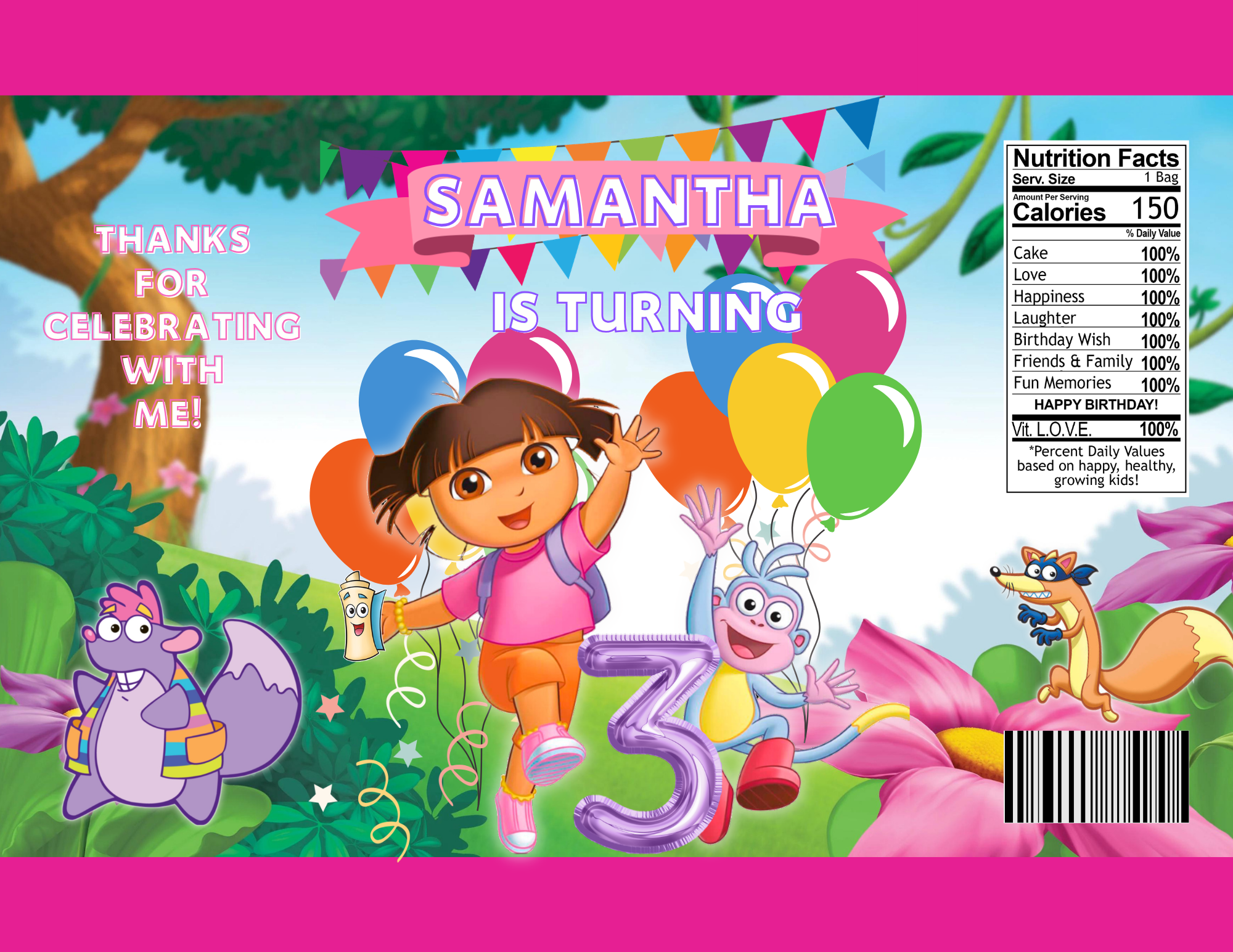 Dora Party Favor Bundle