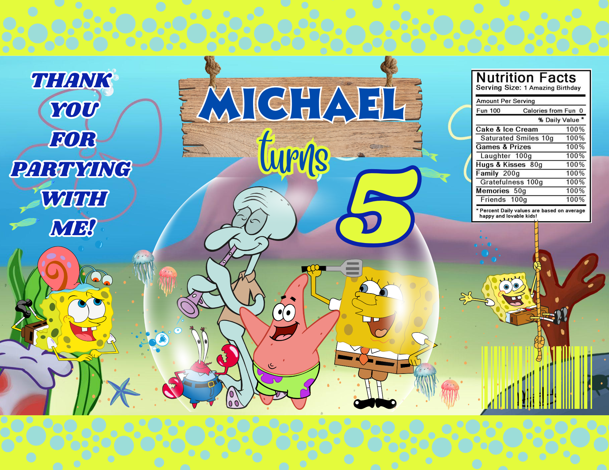 SpongeBob SquarePants Party Favor Bundle