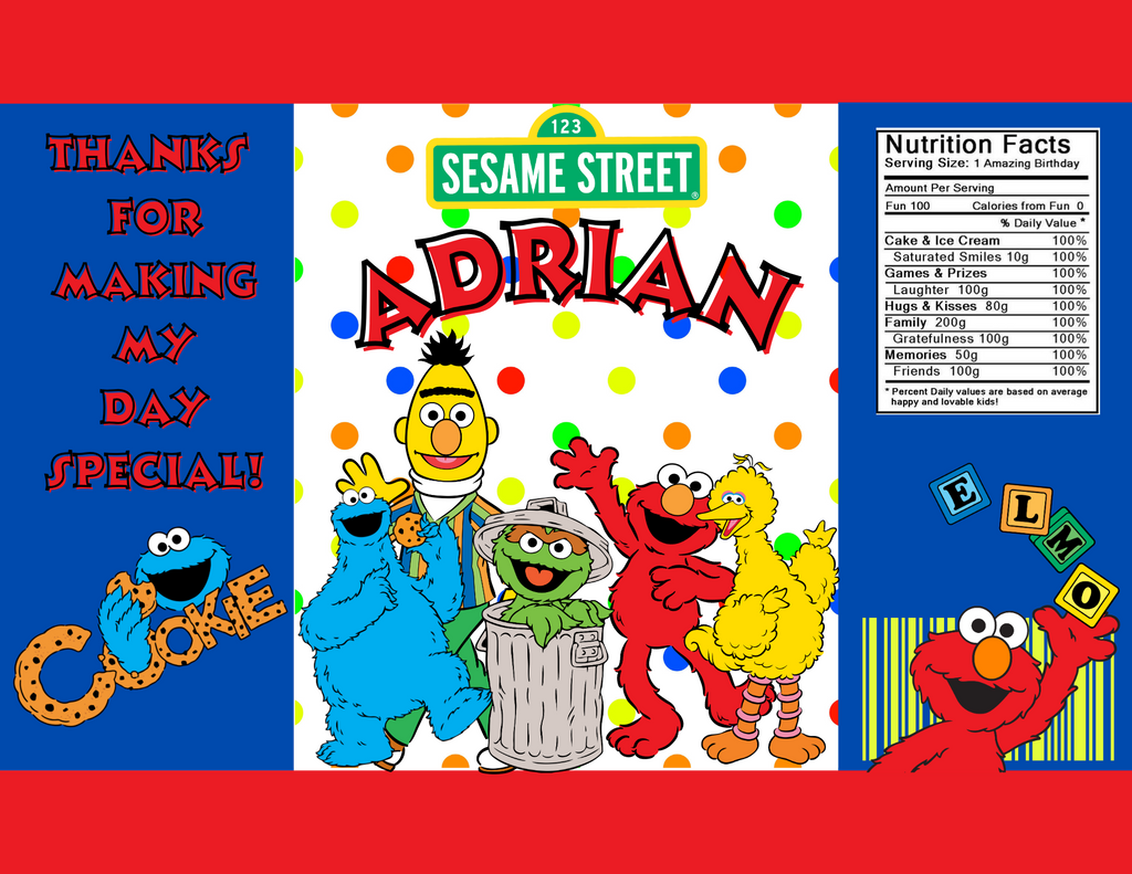 Sesame Street Party Favor Bundle