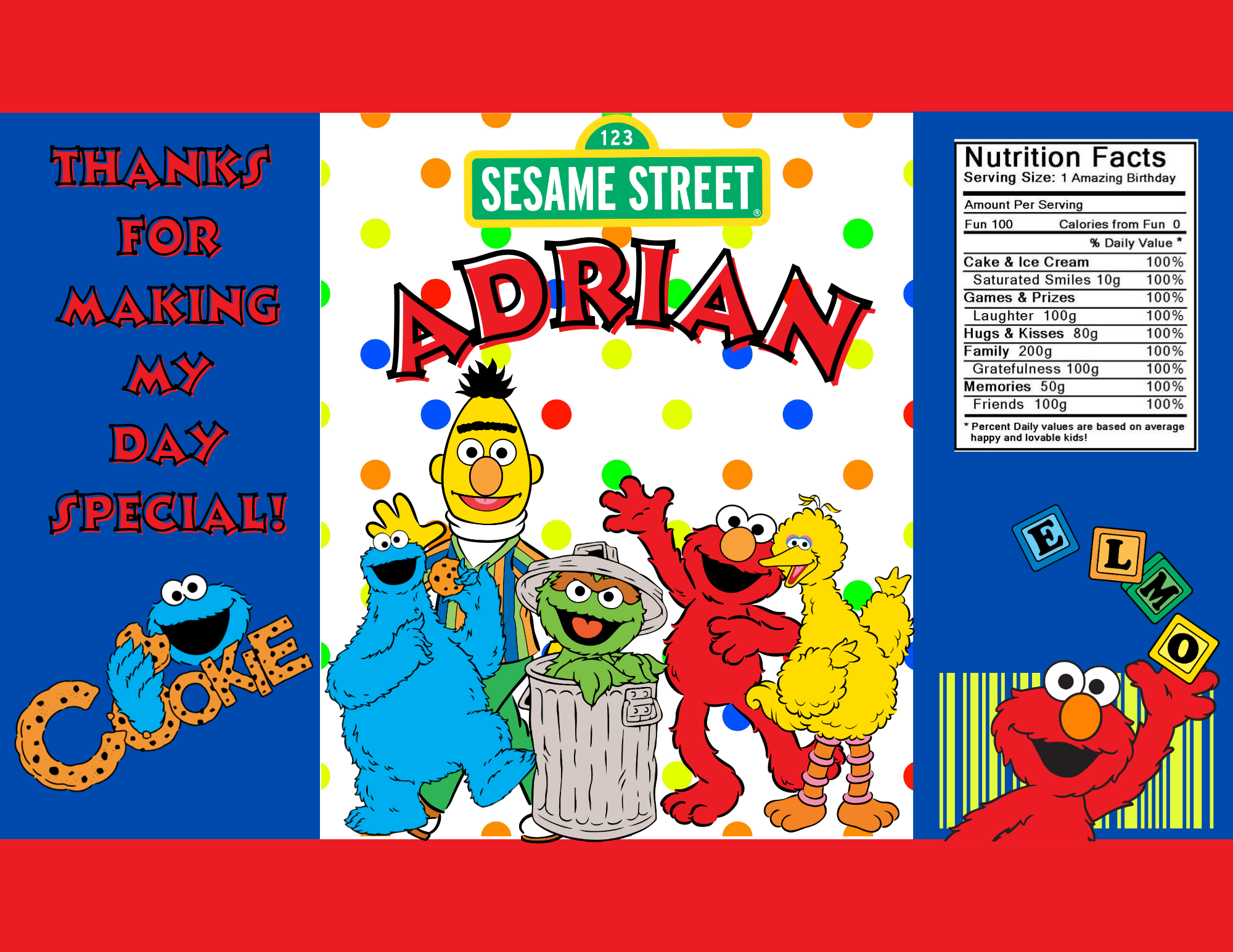 Sesame Street Party Favor Bundle