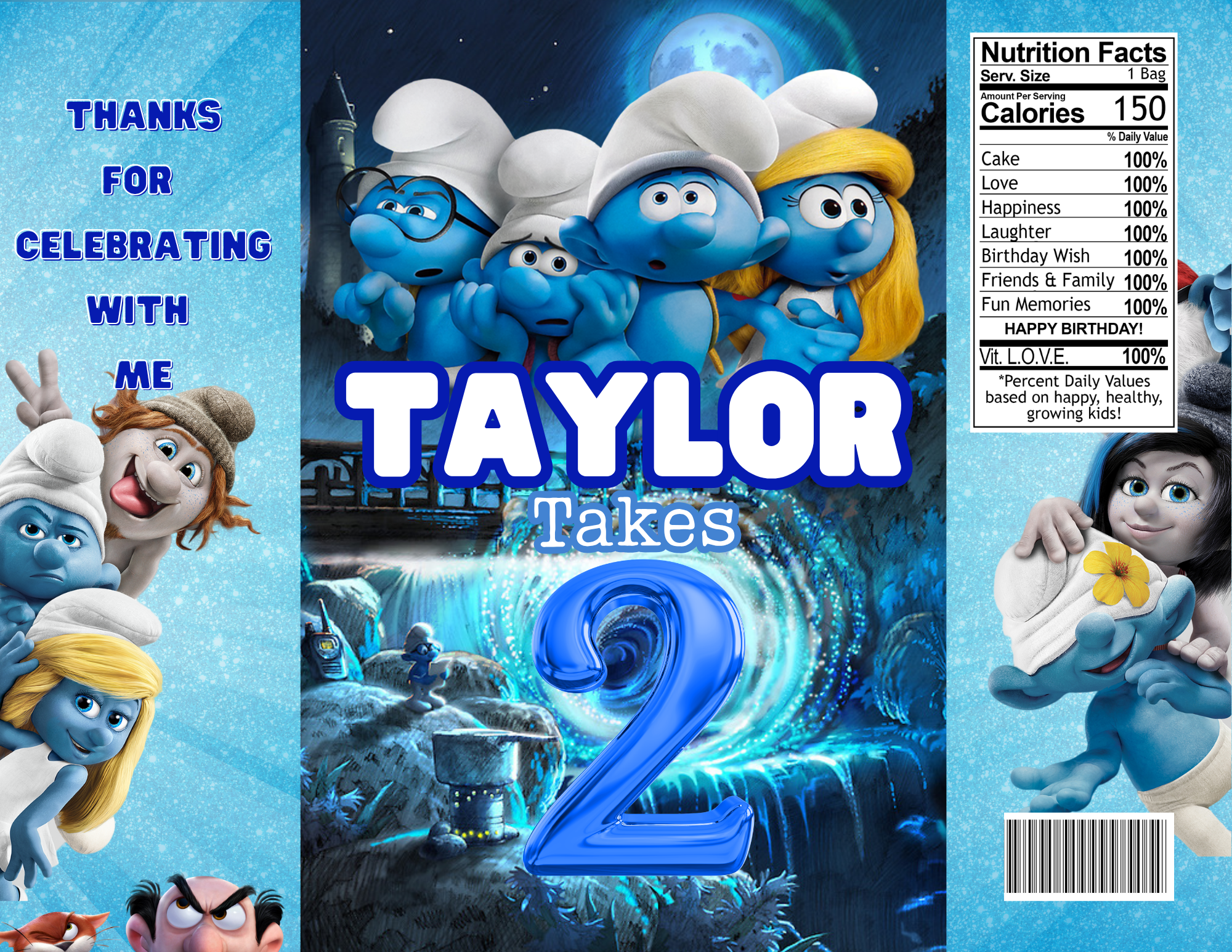 Smurfs Party Favor Bundle
