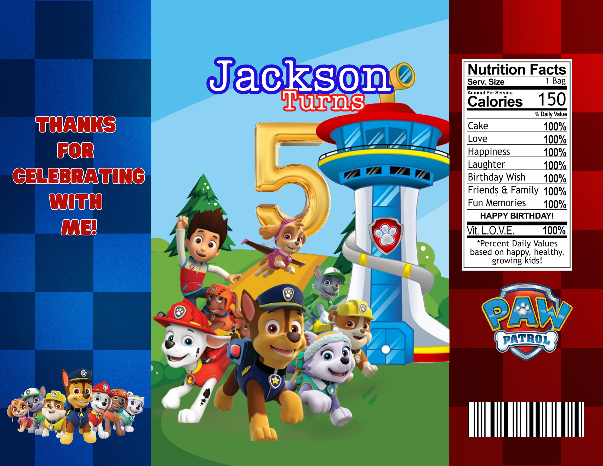 Paw Patrol Party Favor Bundle