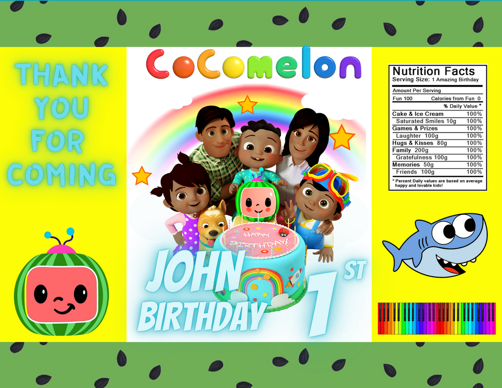 Cocomelon Party Favor Bundle