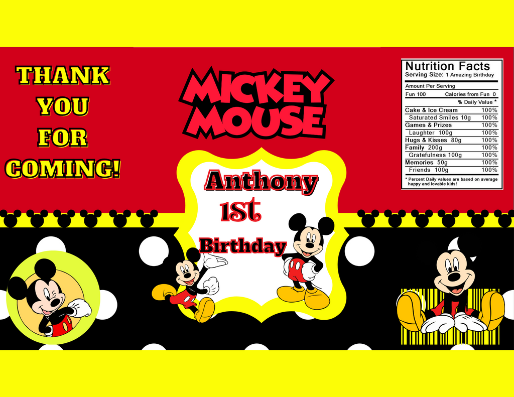 Mickey Mouse Party Favor Bundle