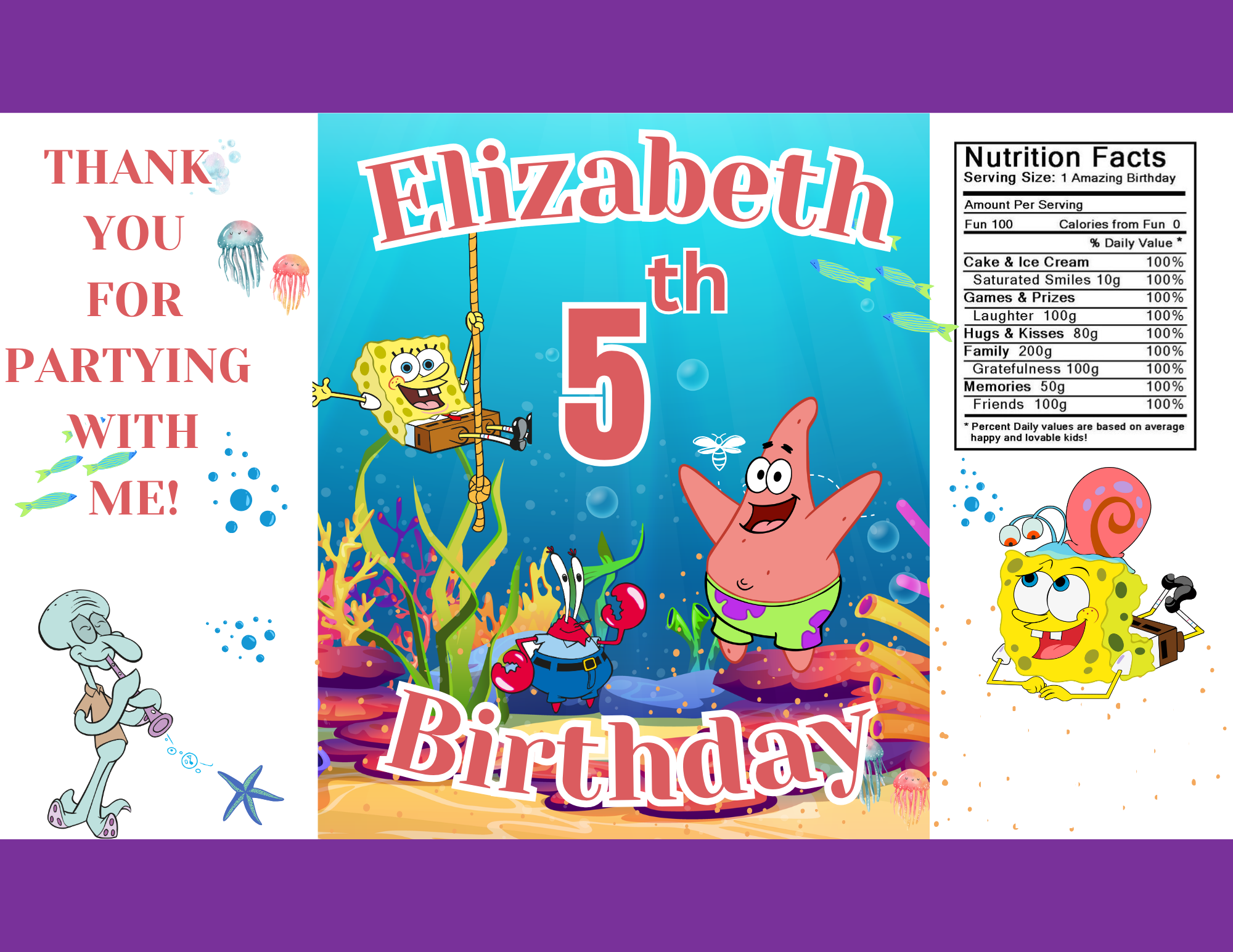 SpongeBob SquarePants Party Favor Bundle