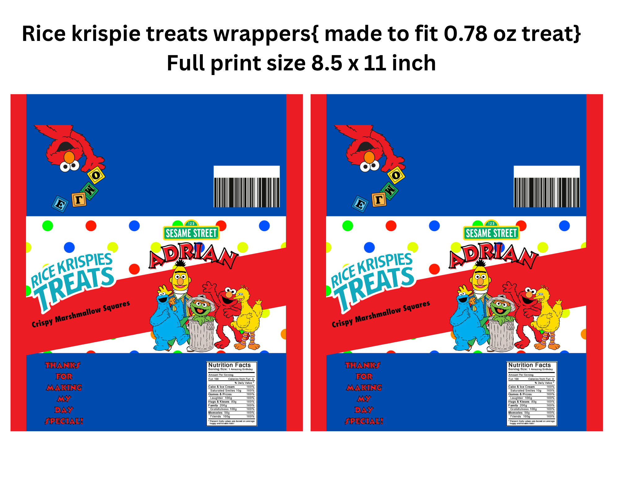 Sesame Street Party Favor Bundle