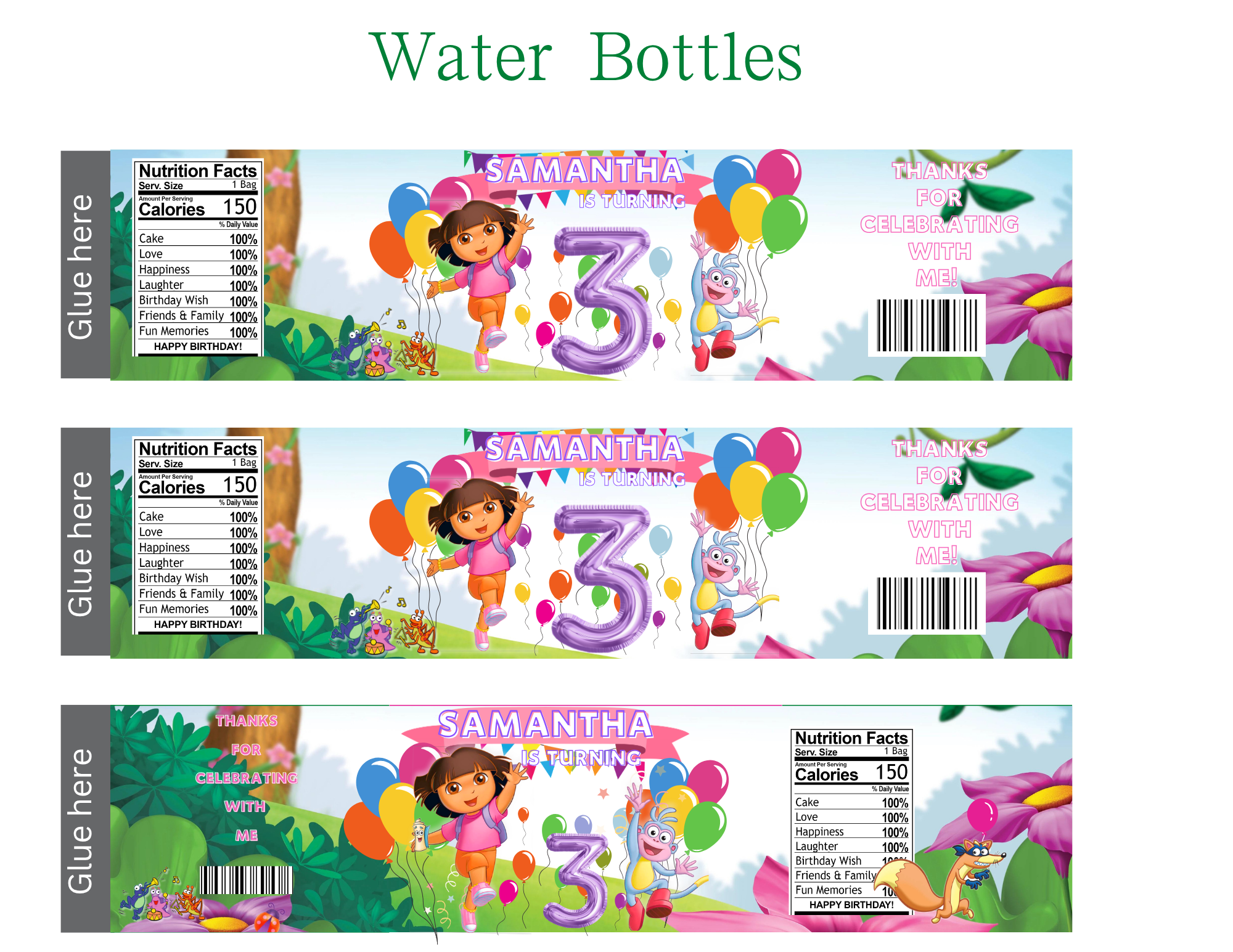 Dora Party Favor Bundle