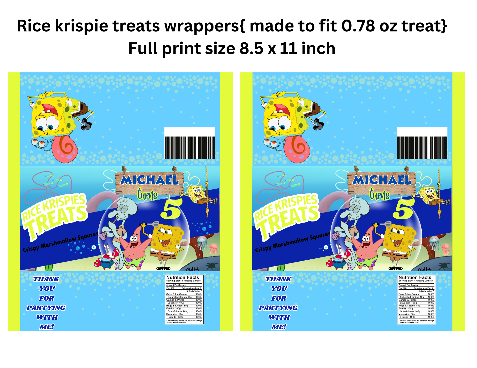 SpongeBob SquarePants Party Favor Bundle