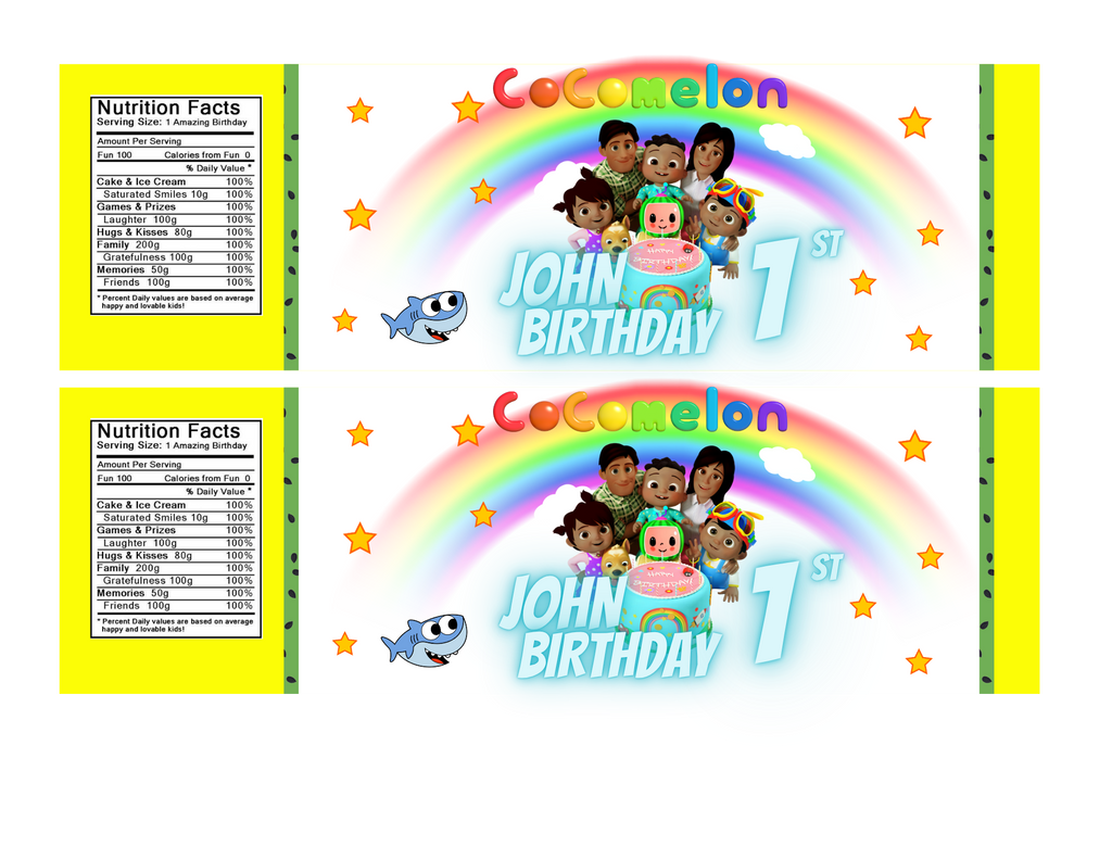 Cocomelon Party Favor Bundle