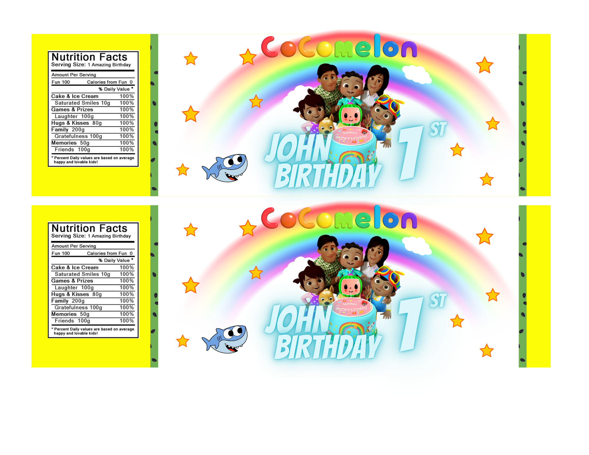 Cocomelon Party Favor Bundle