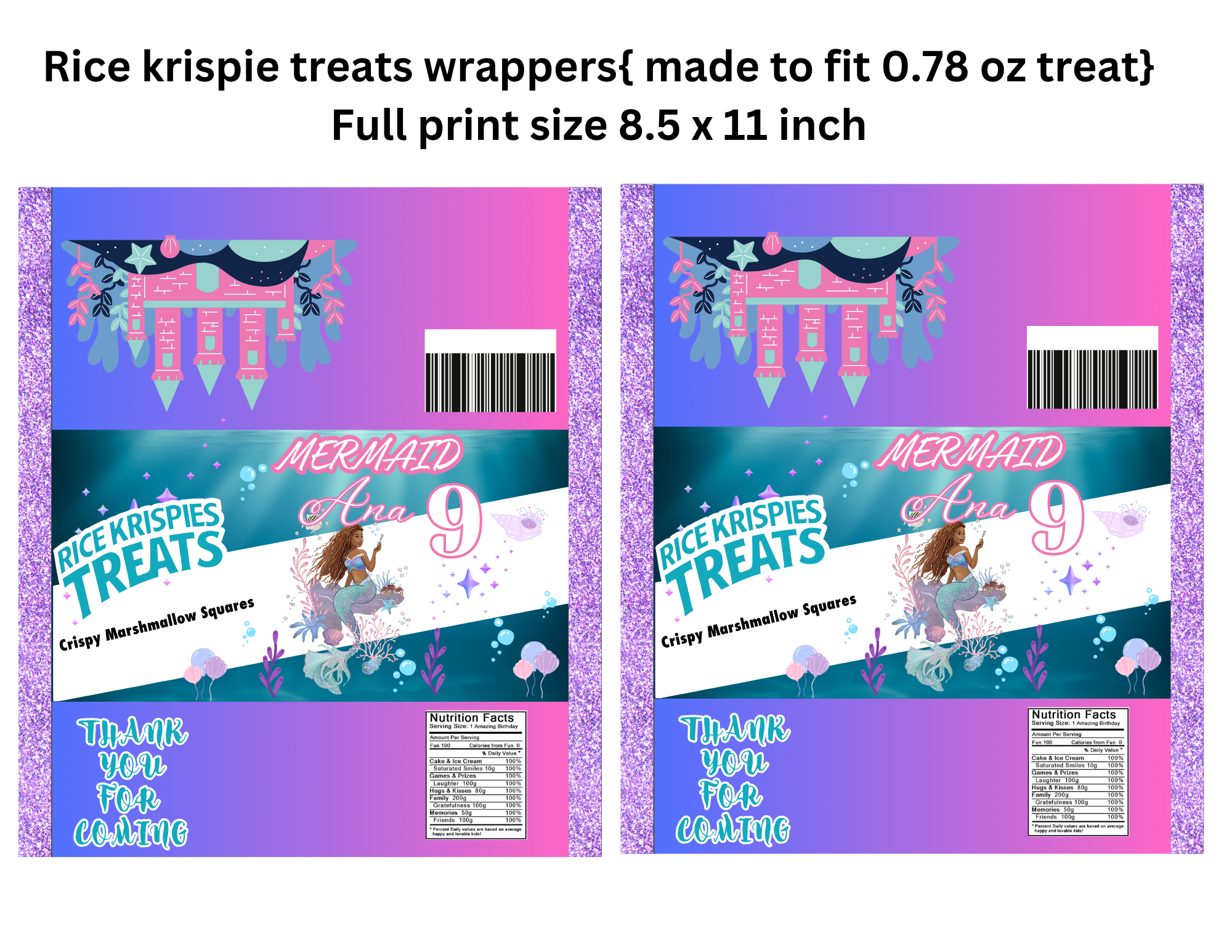 Little Mermaid Party Favor Bundle