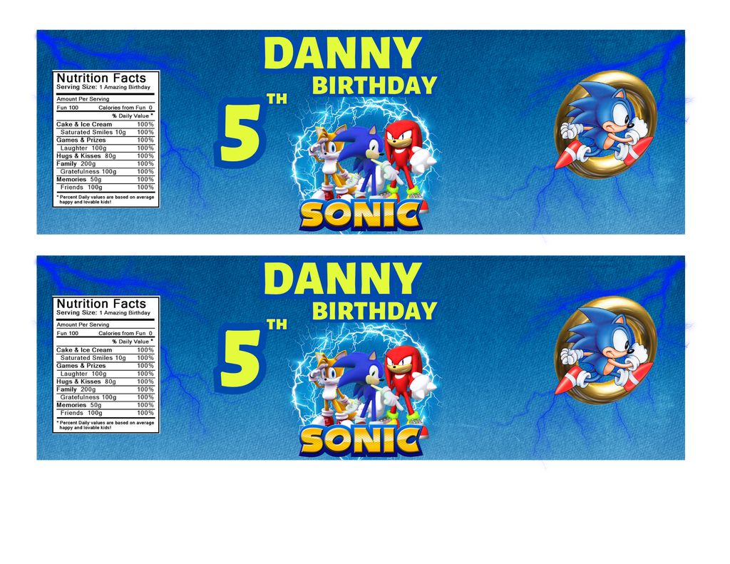 Sonic Party Favor Bundle