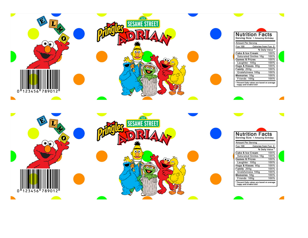 Sesame Street Party Favor Bundle