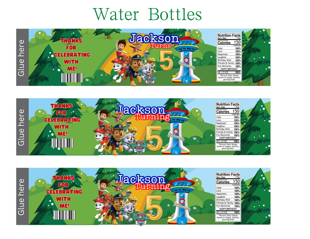 Paw Patrol Party Favor Bundle