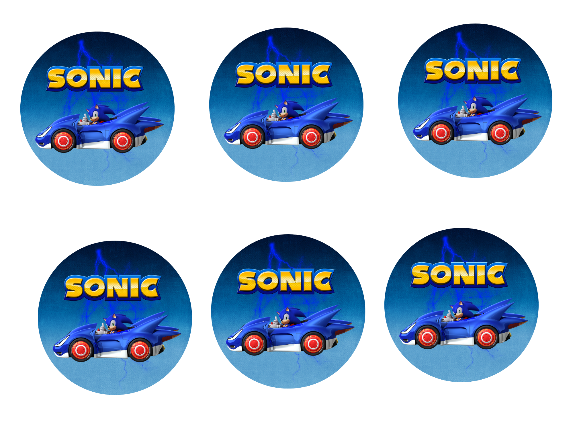 Sonic Party Favor Bundle