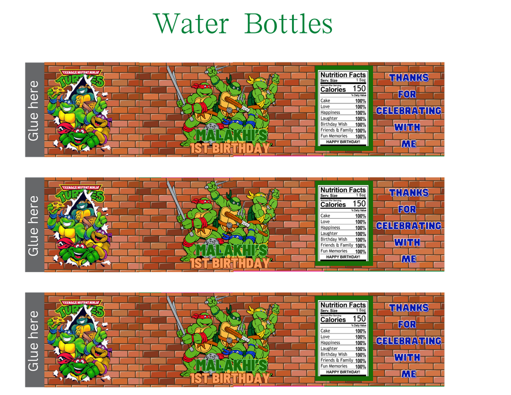 Teenage Mutant Ninja Turtles Party Favor Bundle