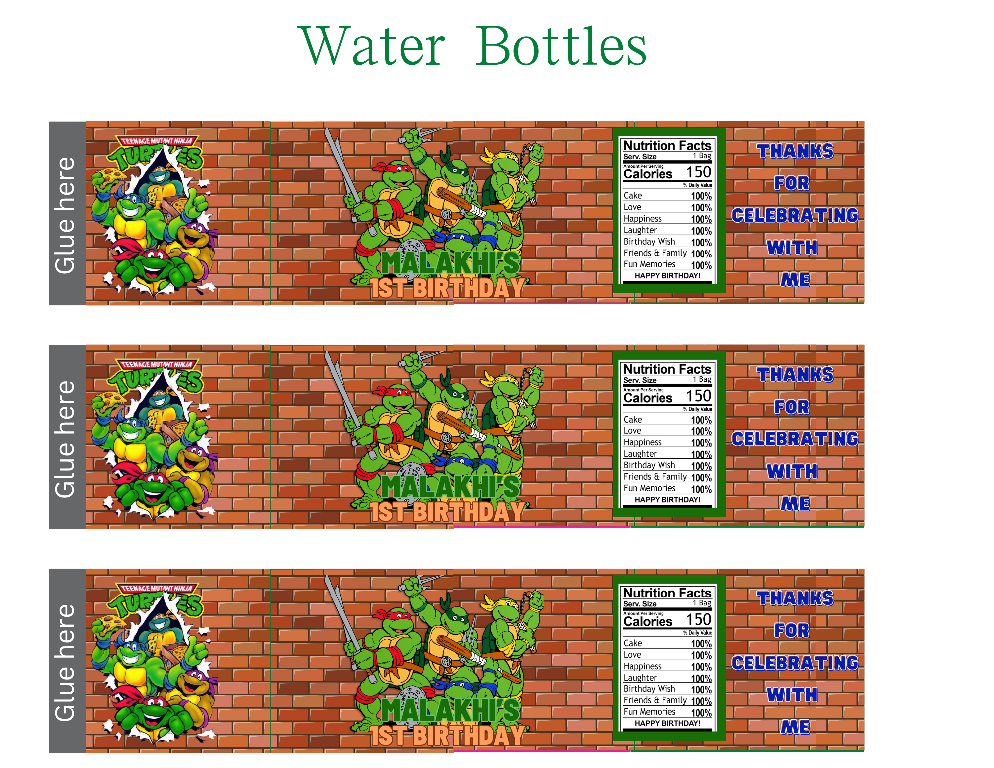 Teenage Mutant Ninja Turtles Party Favor Bundle