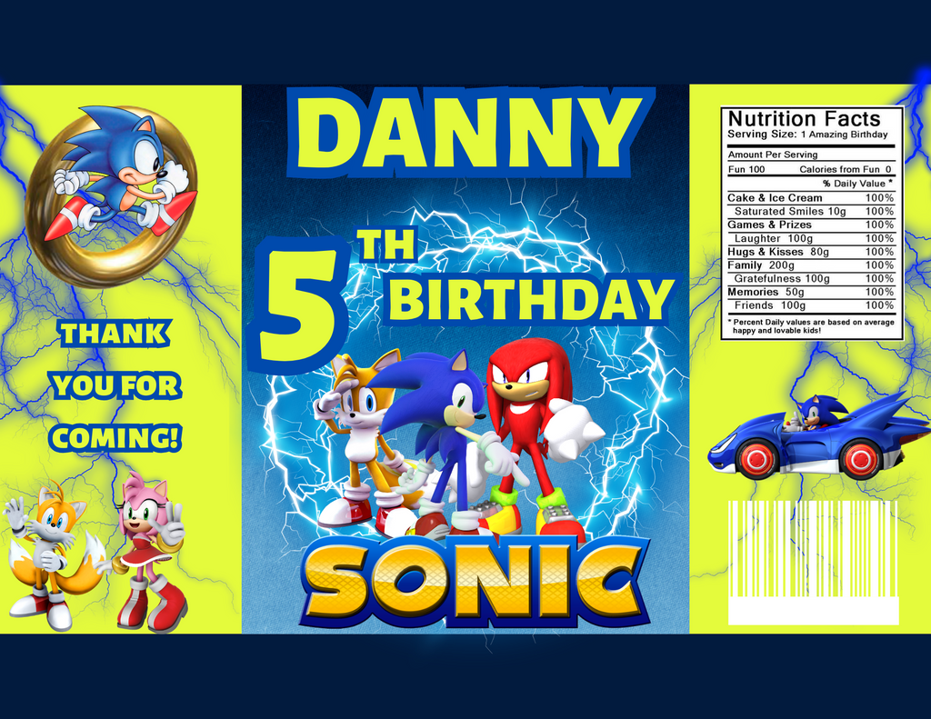Sonic Party Favor Bundle