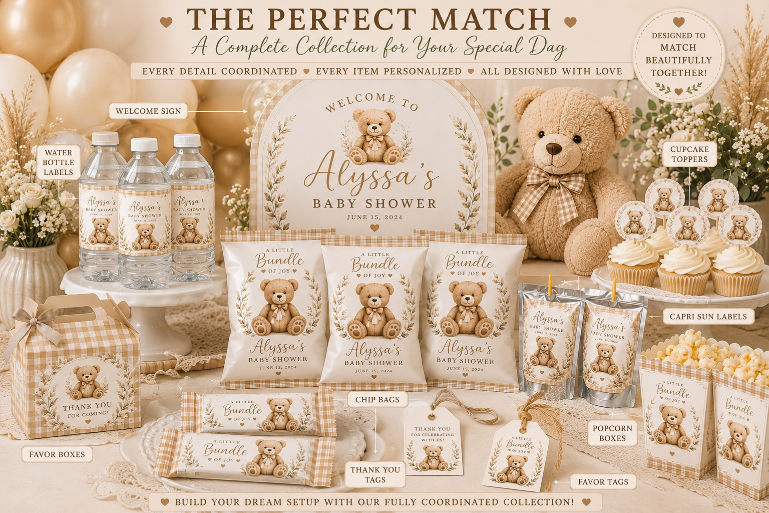 Baby Shower Chip Bags